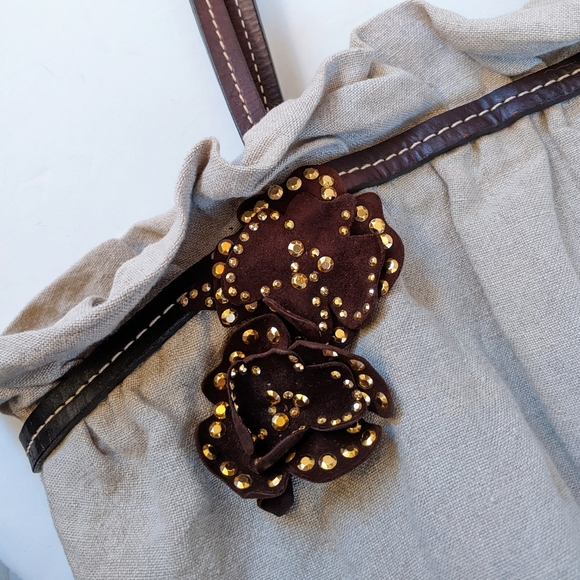 Vintage Moschino Structured Canvas and Leather Tote Bag - Picture 11 of 15